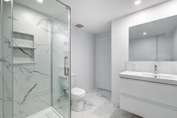 Basement Bathroom Construction in Asheville