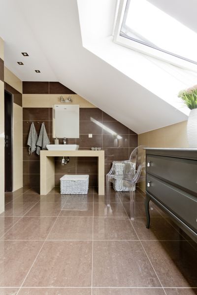 Attic Bathroom Installation in Asheville